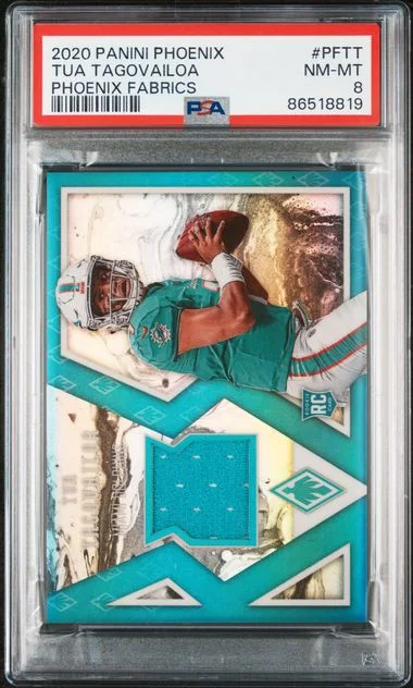 2020 Panini Tua Tagovailoa Phoenix Phoenix Fabrics #PF-TT card image