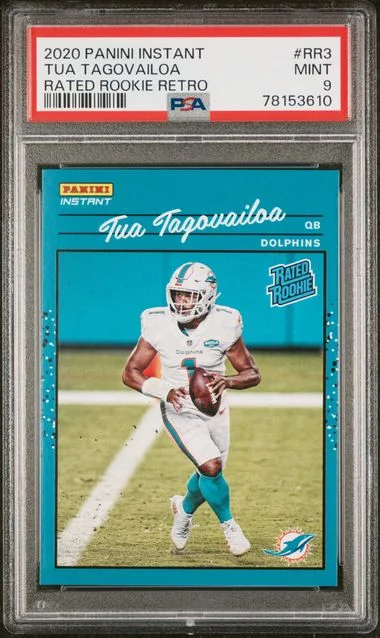 2020 Panini Tua Tagovailoa Instant Rated Retro #Rr3 card image