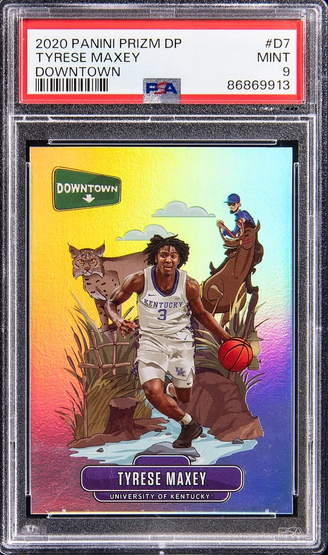 2020 Panini Tyrese Maxey Collegiate Chronicles Prizm Draft Picks Downtown #D-7 card image