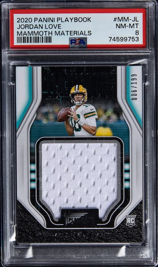 2020 Playbook Mammoth Materials Jordan Love #MM-JL card image