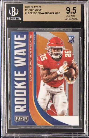 2020 Playoff Clyde Edwards-Helaire Wave #RW-12 card image