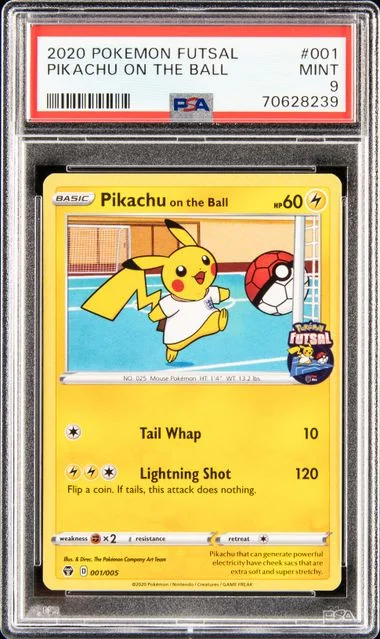 2020 Pokemon Futsal Pikachu On The Ball #001 card image