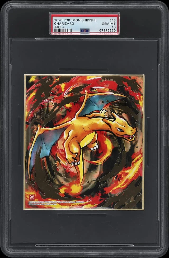 2020 Pokemon Shikishi Art 4 Charizard #13 card image
