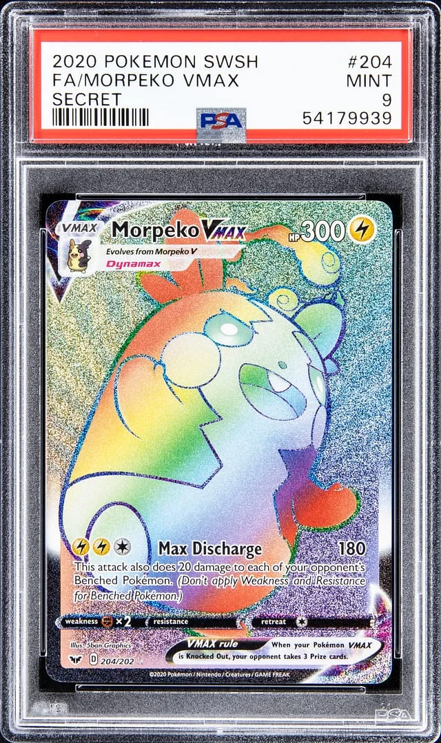 2020 Pokemon Swash Secret FA/Morpeko Vmax #204 card image