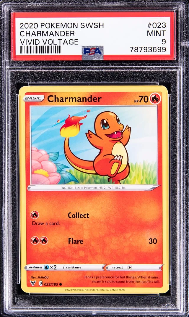2020 Pokemon Sword and Shield Vivid Voltage Charmander #023 card image