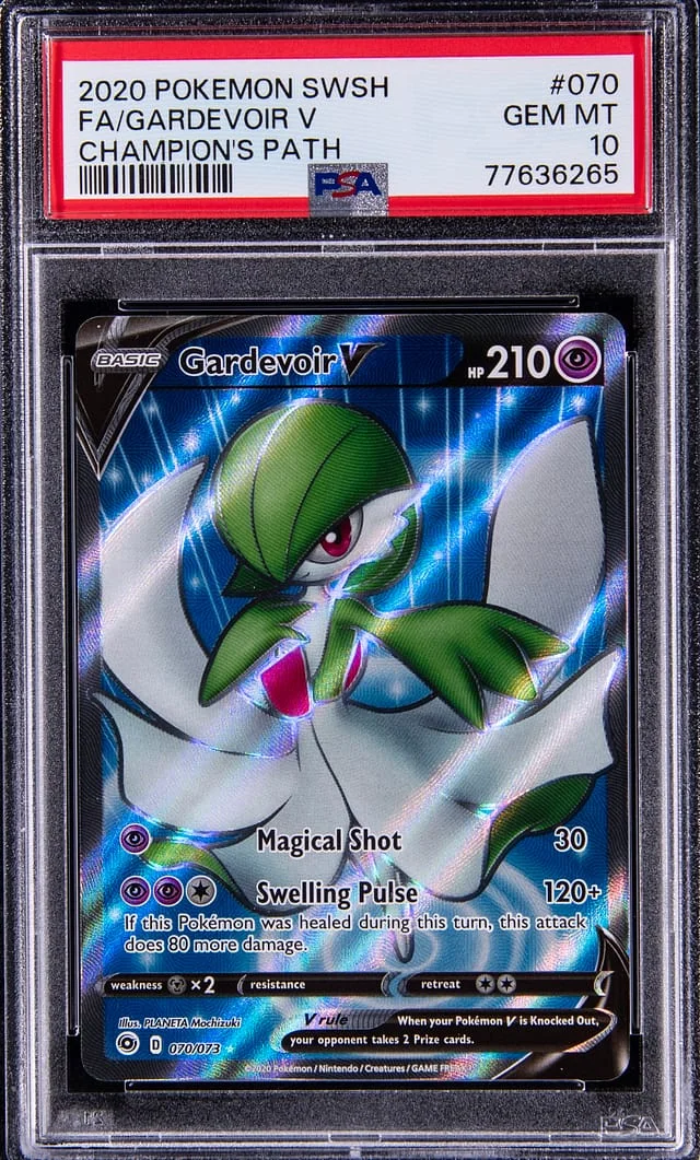 2020 Pokemon Sword & Shield Champions Path Full Art Gardevoir V #070 card image