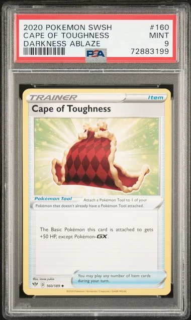 2020 Pokemon Sword & Shield Darkness Ablaze Cape Of Toughness #160 card image