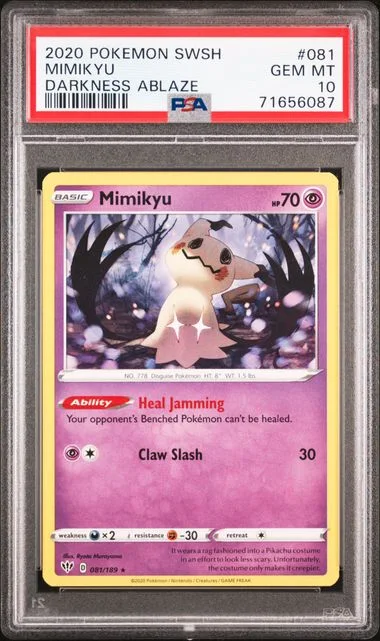 2020 Pokemon Sword & Shield Darkness Ablaze Mimikyu #081 card image