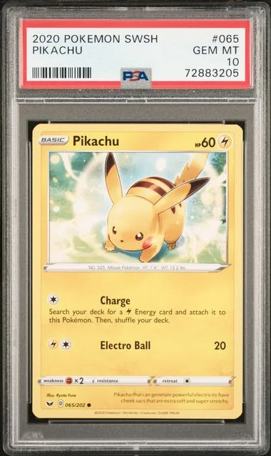 2020 Pokemon Sword & Shield Pikachu #065 card image