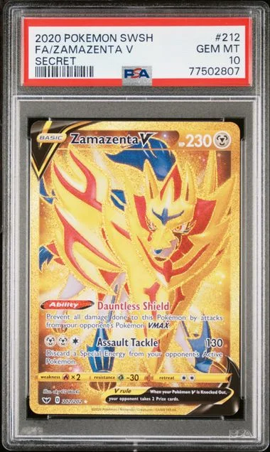 2020 Pokemon Sword & Shield Secret Full Art/Zamazenta V #212 card image