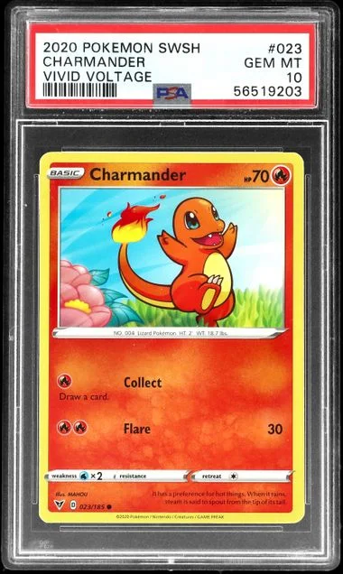 2020 Pokemon Sword & Shield Vivid Voltage Charmander #023 card image