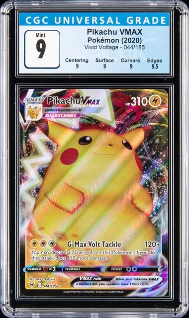 2020 Pokemon Sword & Shield Vivid Voltage Full Art/Pikachu Vmax #044 card image
