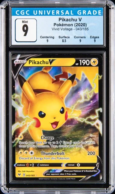 2020 Pokemon Sword & Shield Vivid Voltage Pikachu V #043 card image