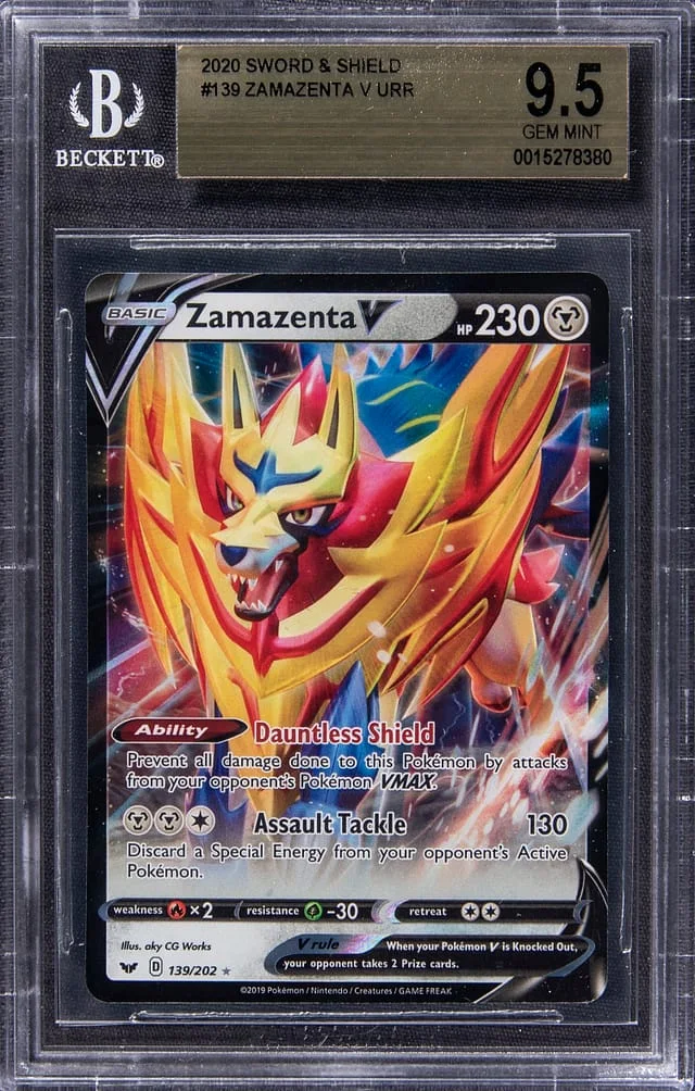 2020 Pokemon Sword & Shield Zamazenta V Ultra Rare #139 card image