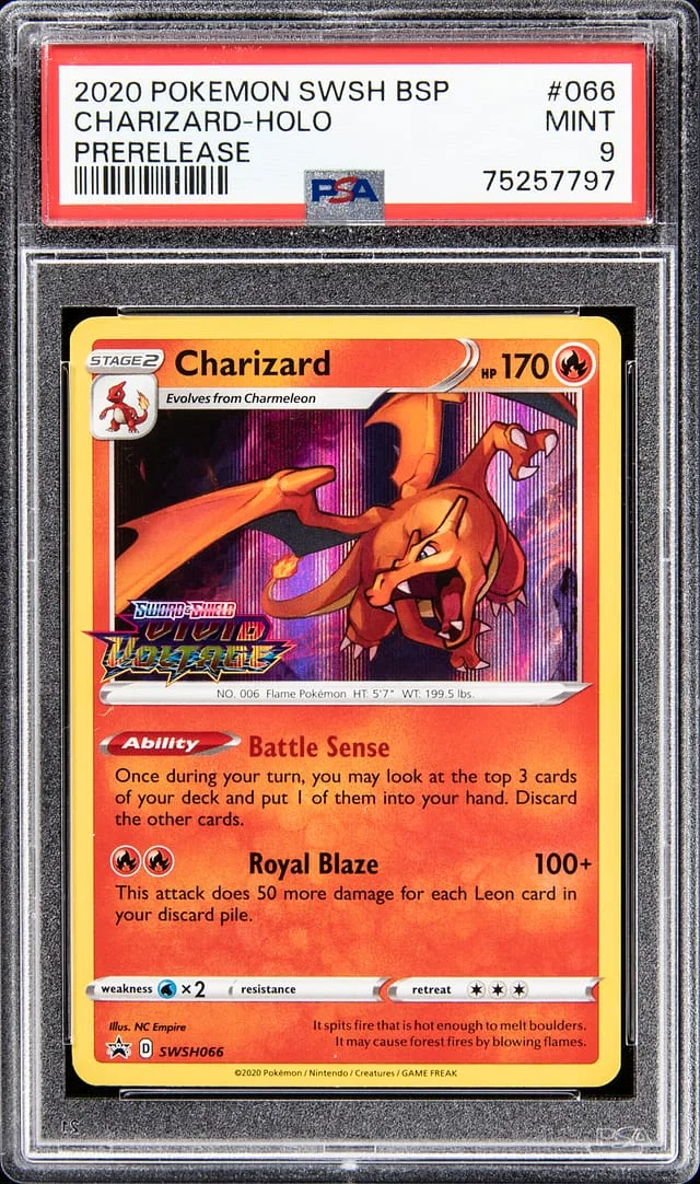 2020 Pokemon Swsh BSP Prerelease - Holo Charizard #066 card image