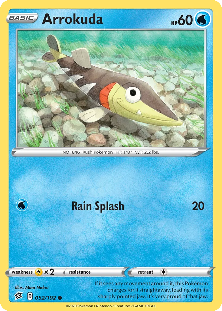 2020 Rebel Clash Arrokuda Common #052/192 Common card image