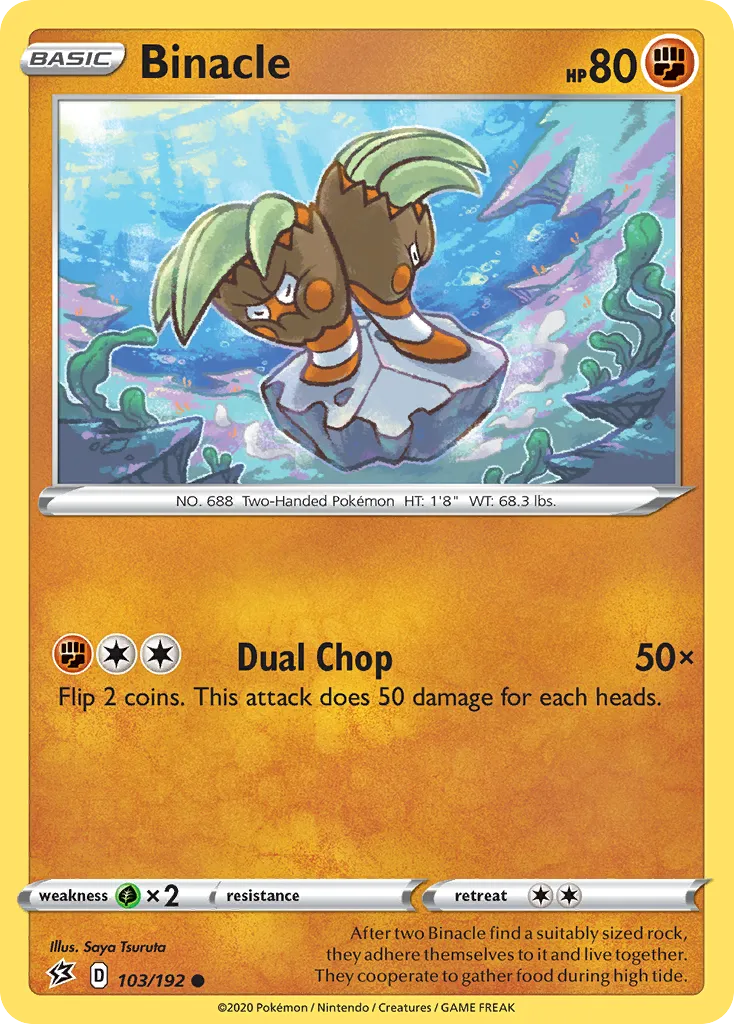 2020 Rebel Clash Binacle Common #103/192 Common card image
