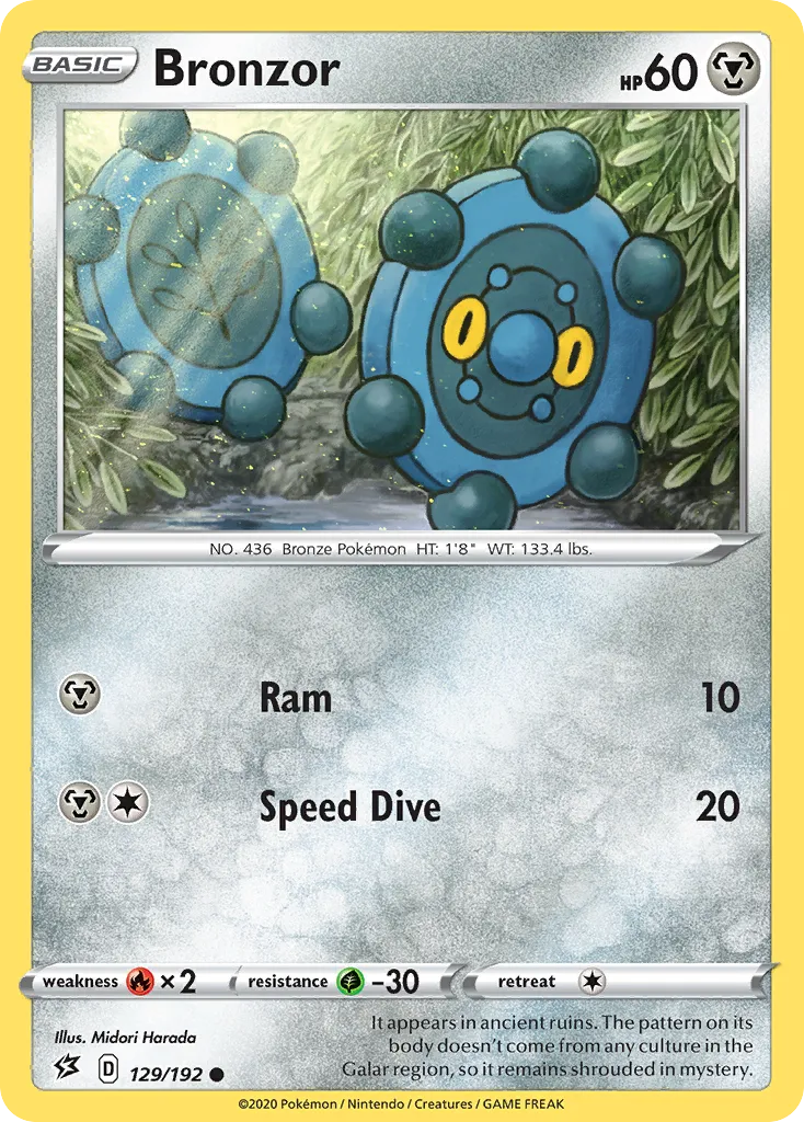2020 Rebel Clash Bronzor Common #129/192 Common card image