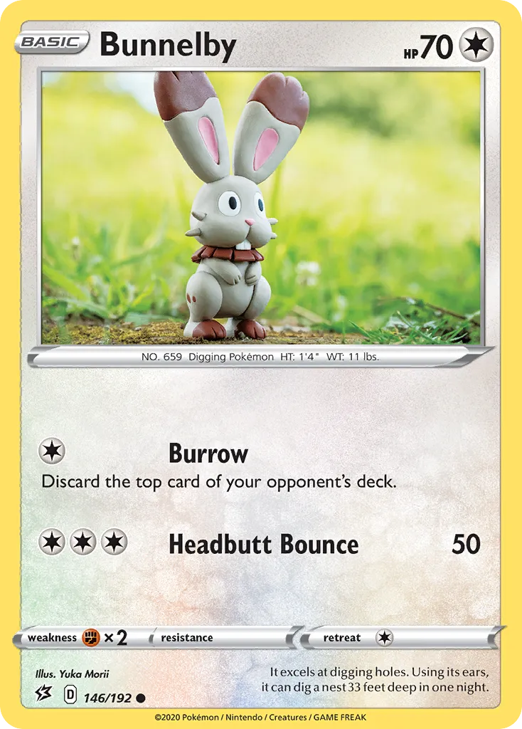 2020 Rebel Clash Bunnelby #146/192 Common card image