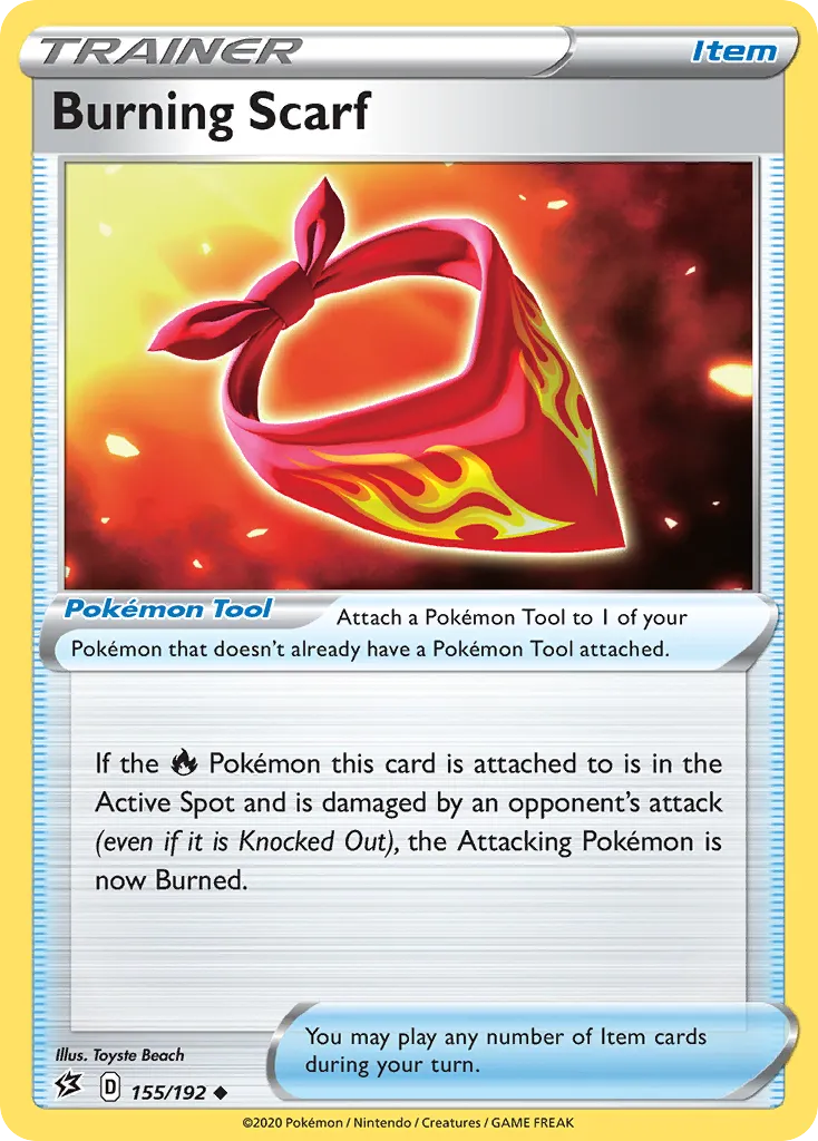 2020 Rebel Clash Burning Scarf #155/192 Uncommon card image