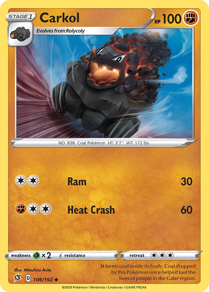 2020 Rebel Clash Carkol #106/192 Uncommon card image