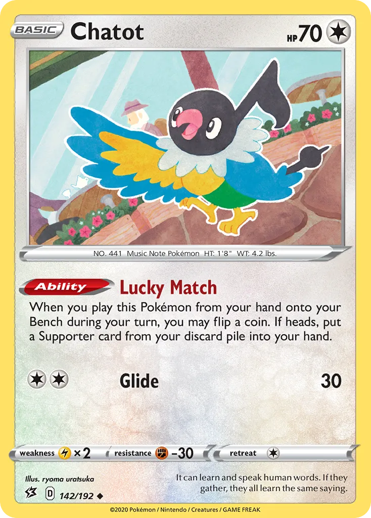 2020 Rebel Clash Chatot #142/192 Uncommon card image