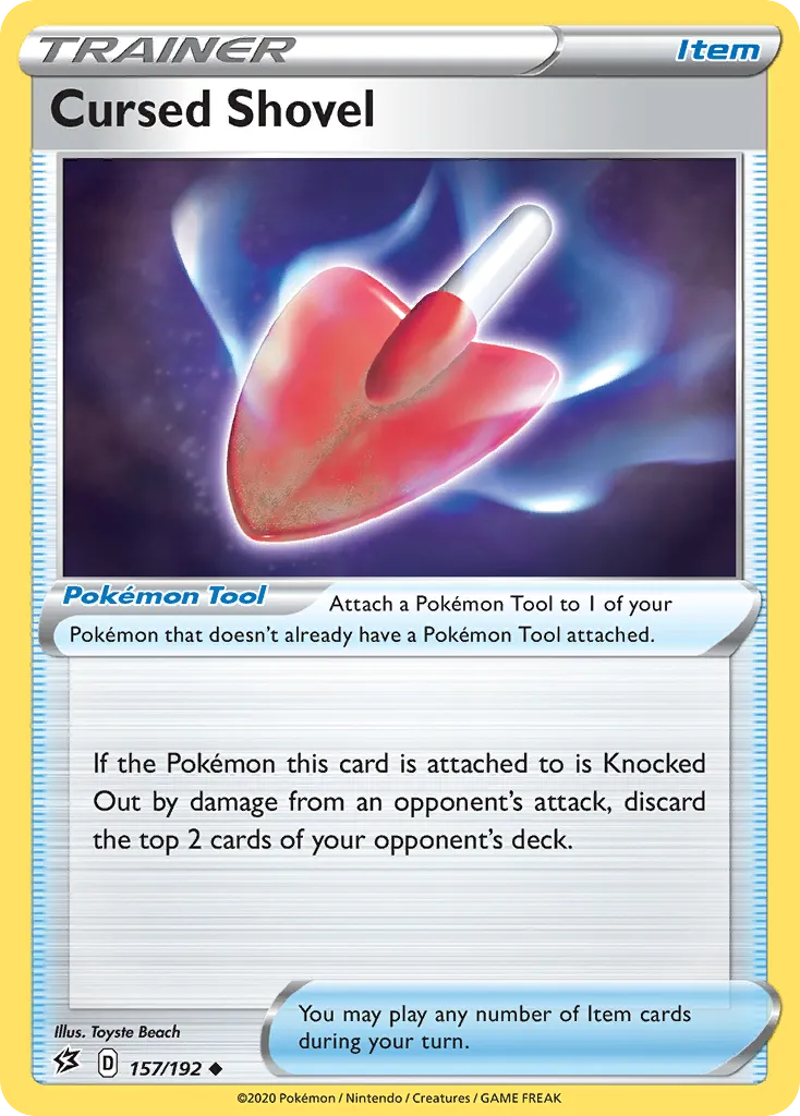 2020 Rebel Clash Cursed Shovel #157/192 Uncommon card image