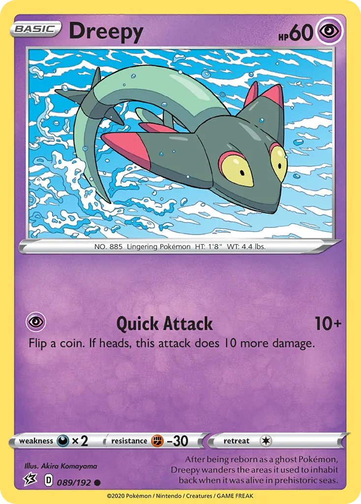 2020 Rebel Clash Dreepy #089/192 Common card image