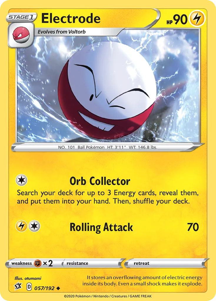 2020 Rebel Clash Electrode Uncommon #057/192 Uncommon card image