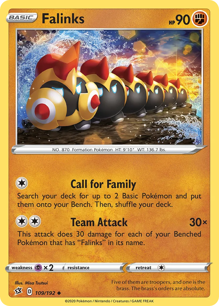 2020 Rebel Clash Falinks #109/192 Uncommon card image