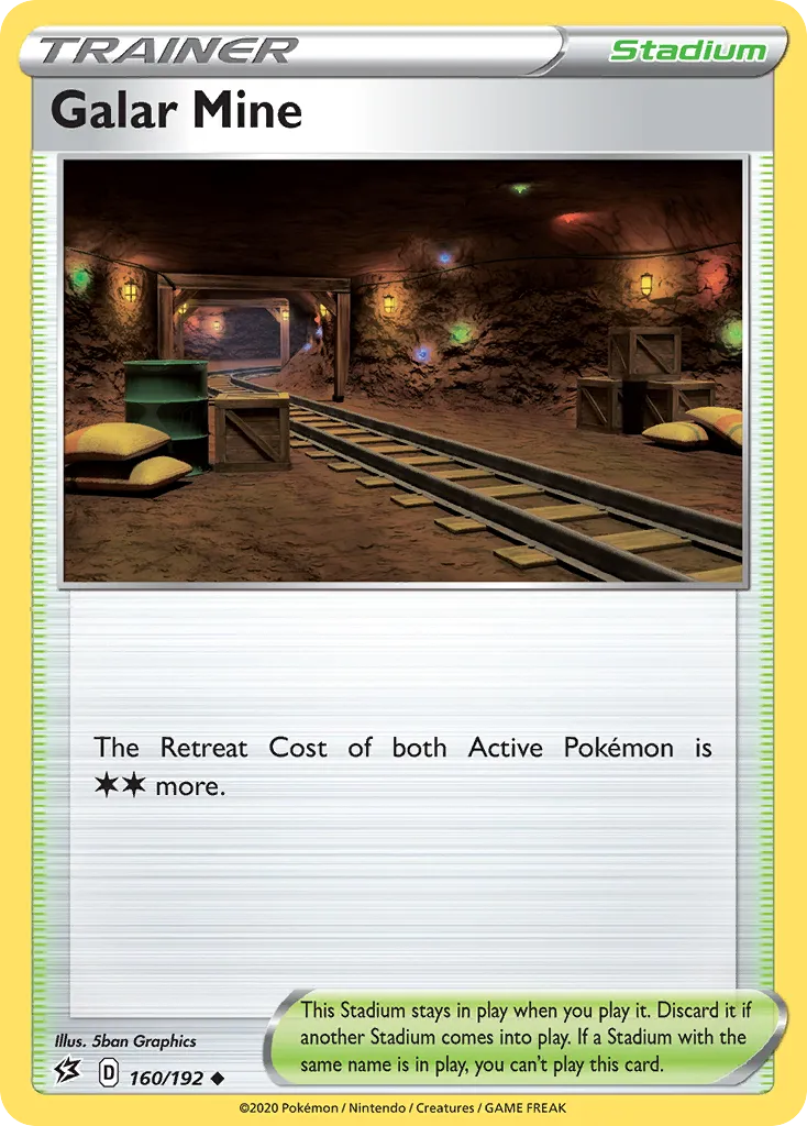 2020 Rebel Clash Galar Mine #160/192 Uncommon card image