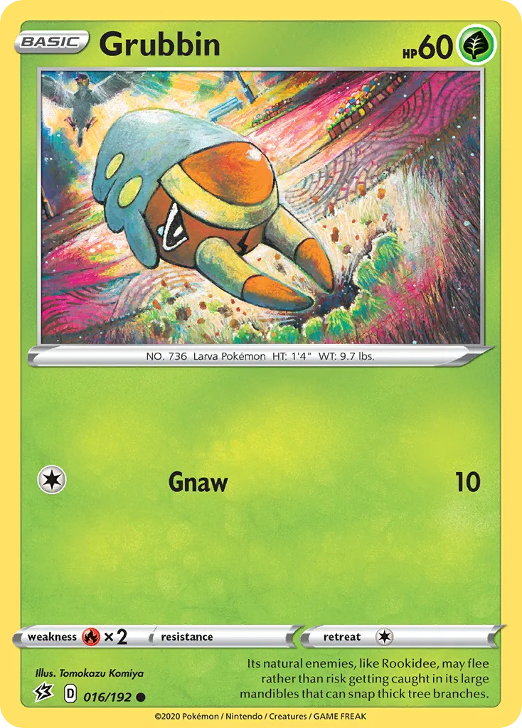 2020 Rebel Clash Grubbin Common #016/192 Common card image