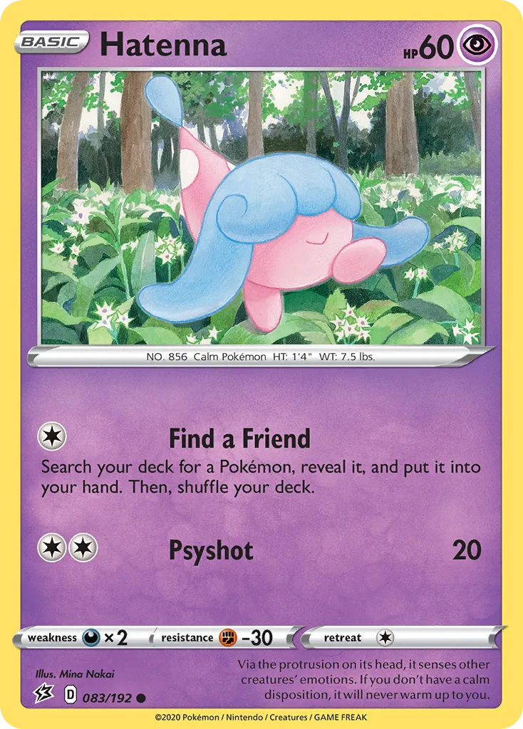 2020 Rebel Clash Hatenna #083/192 Common card image