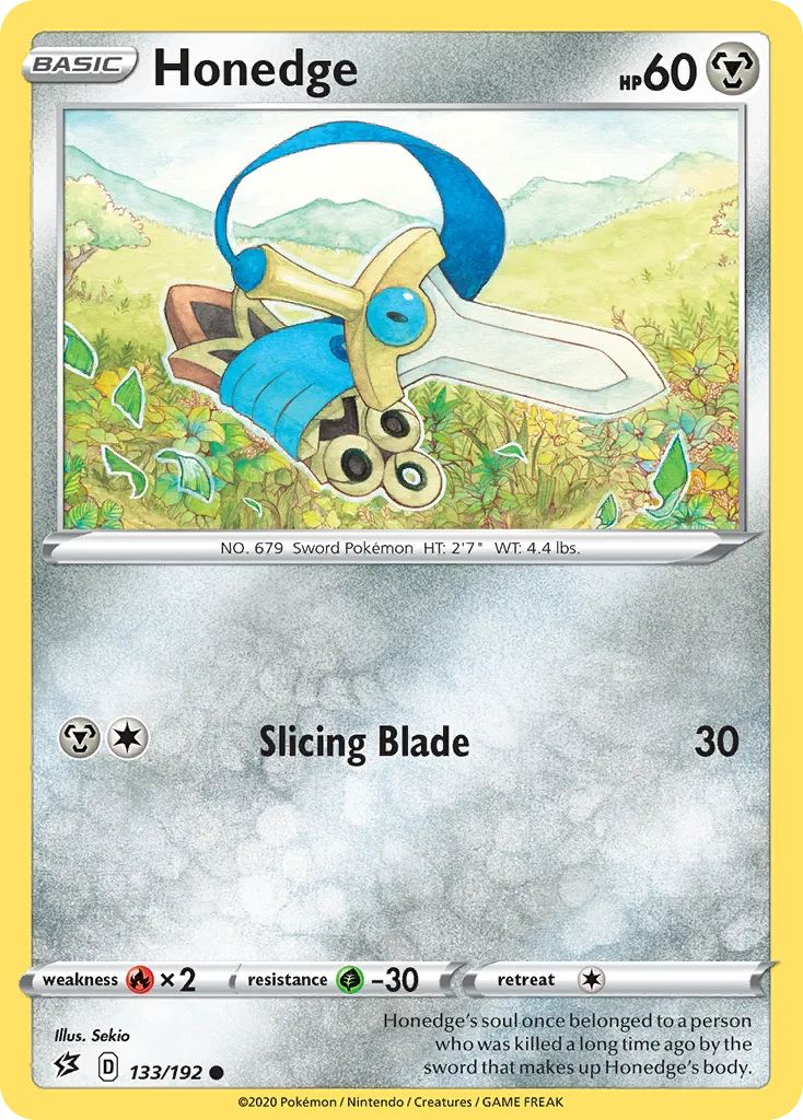 2020 Rebel Clash Honedge #133/192 Common card image