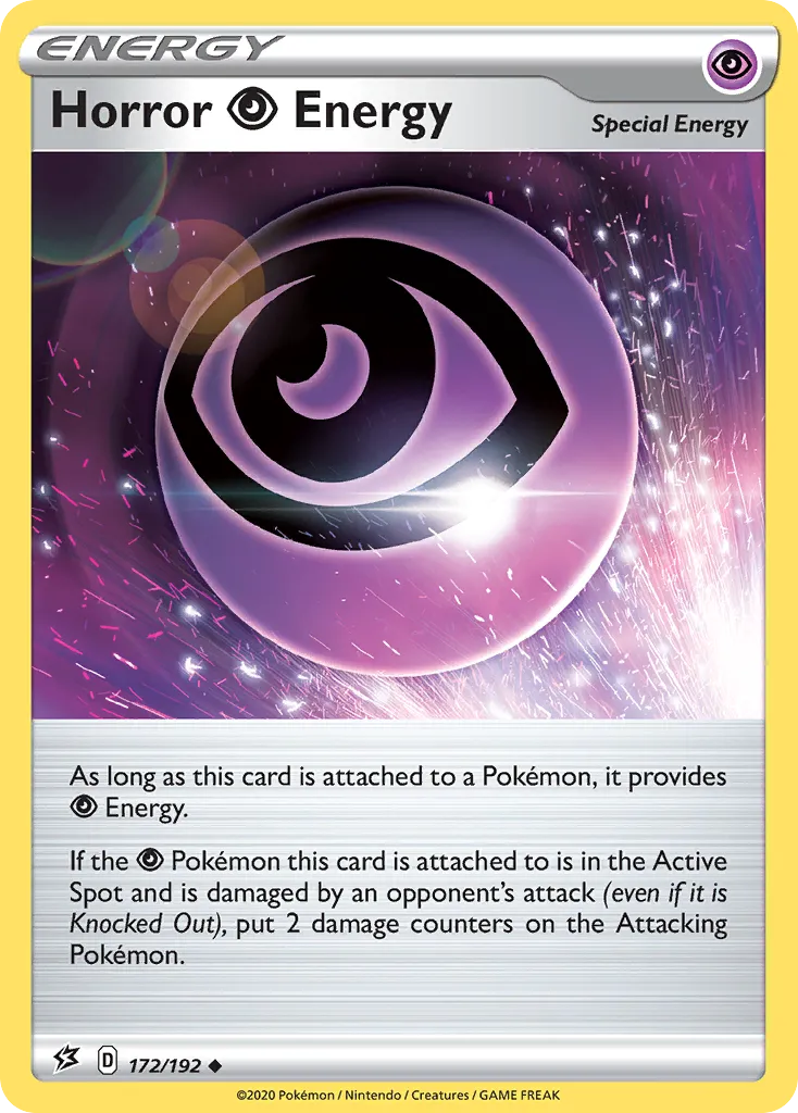 2020 Rebel Clash Horror Psychic Energy #172/192 Uncommon card image