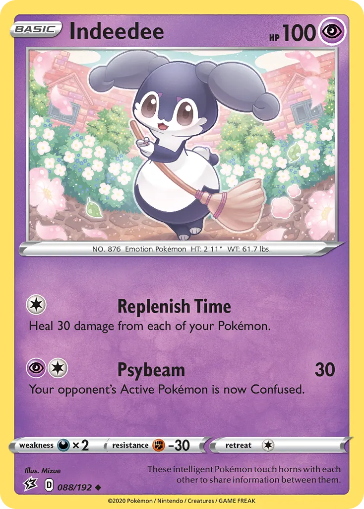 2020 Rebel Clash Indeedee #088/192 Uncommon card image