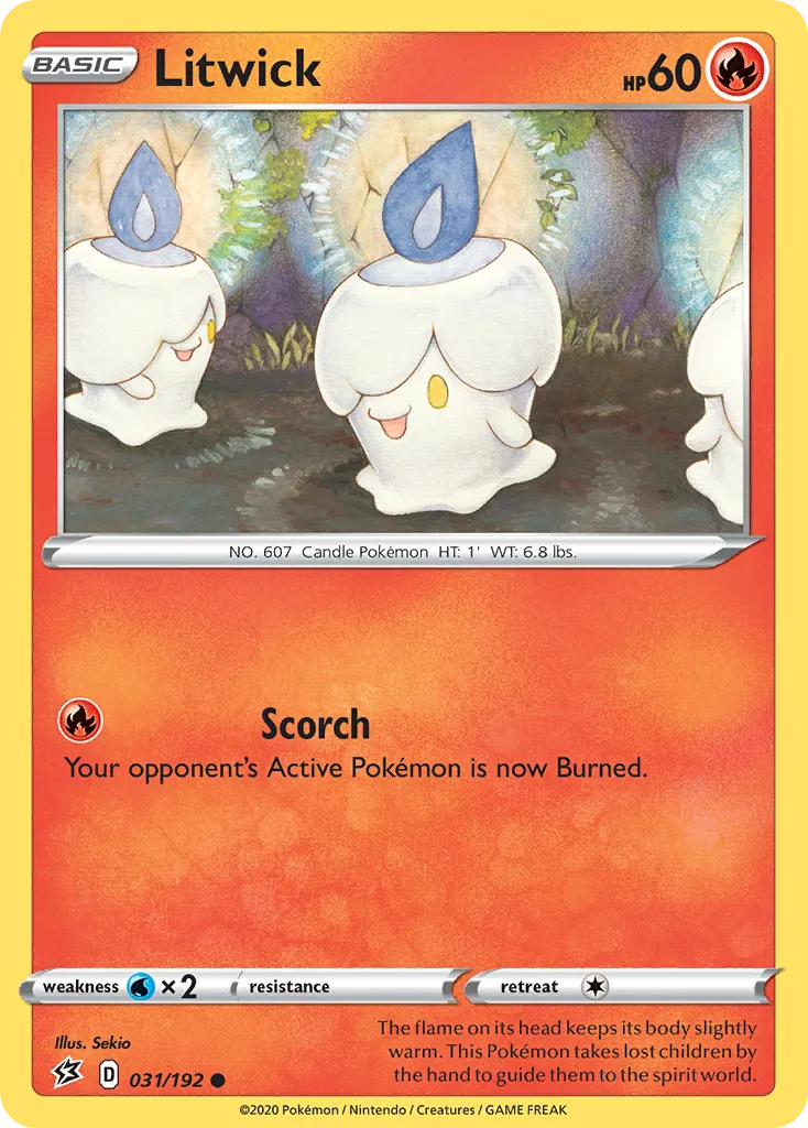 2020 Rebel Clash Litwick Common #031/192 Common card image