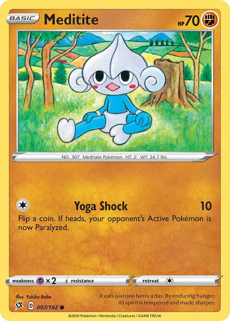 2020 Rebel Clash Meditite Common #097/192 Common card image
