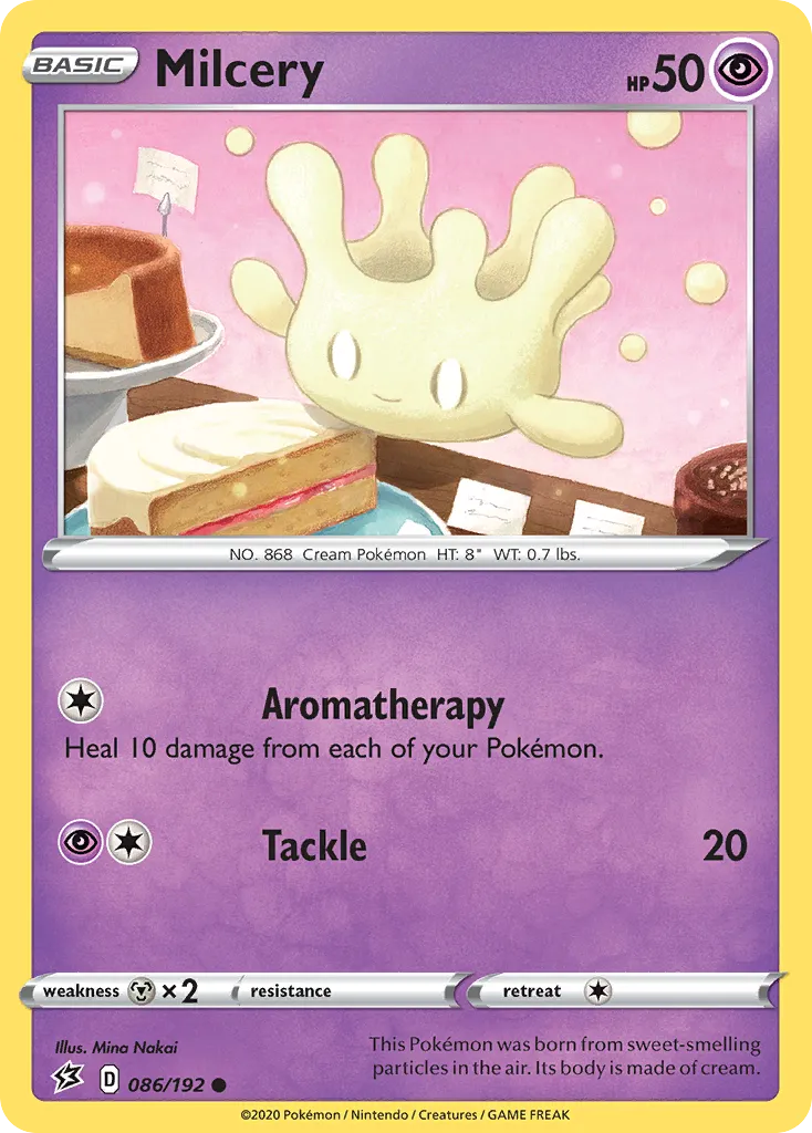 2020 Rebel Clash Milcery Common #086/192 Common card image