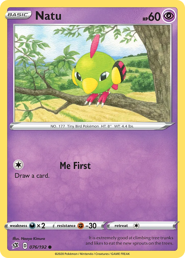 2020 Rebel Clash Natu Common #076/192 Common card image
