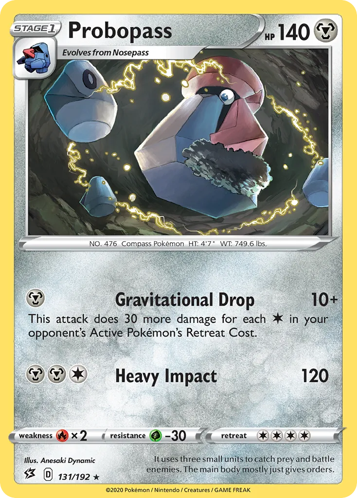 2020 Rebel Clash Probopass #131/192 Rare card image