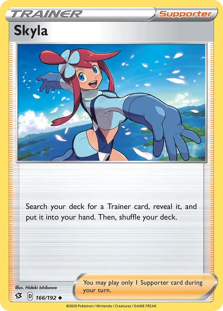 2020 Rebel Clash Skyla #166/192 Uncommon card image