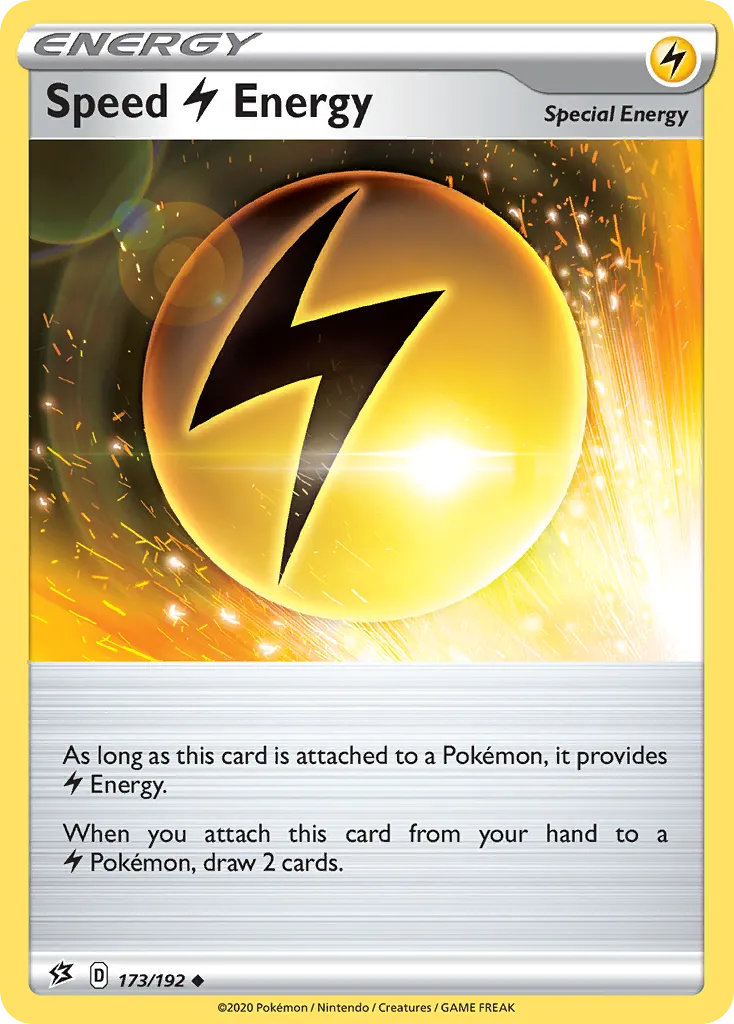 2020 Rebel Clash Speed Lightning Energy #173/192 Uncommon card image