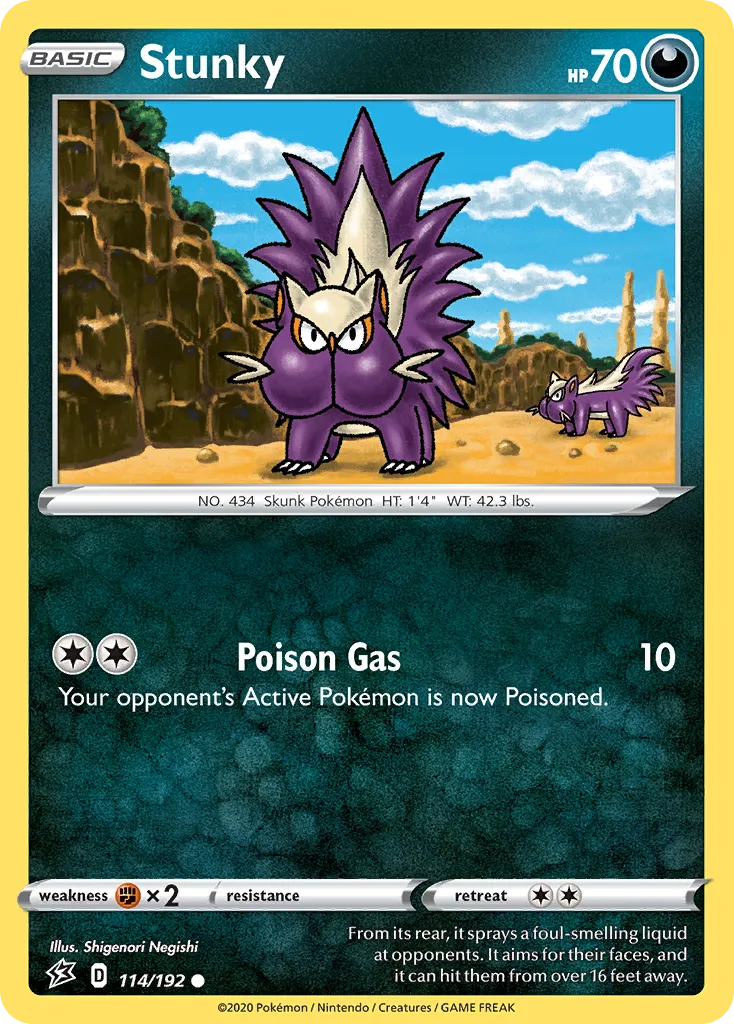 2020 Rebel Clash Stunky Common #114/192 Common card image