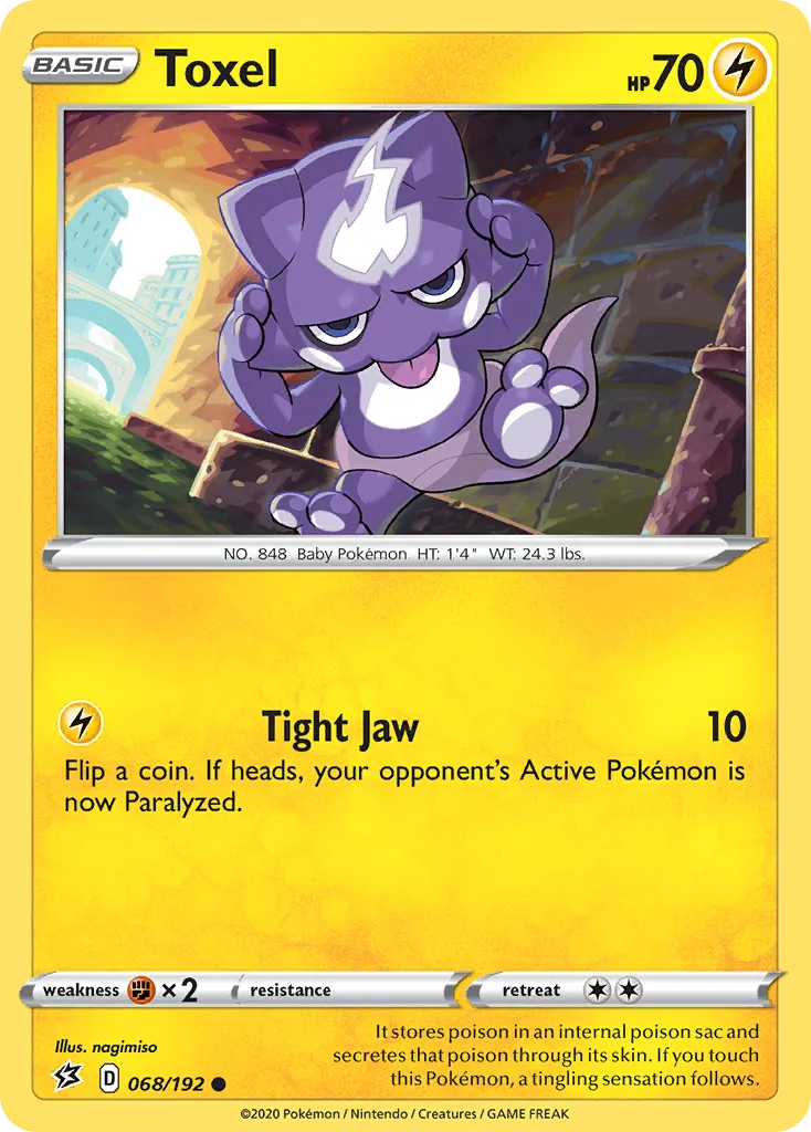 2020 Rebel Clash Toxel Common #068/192 Common card image