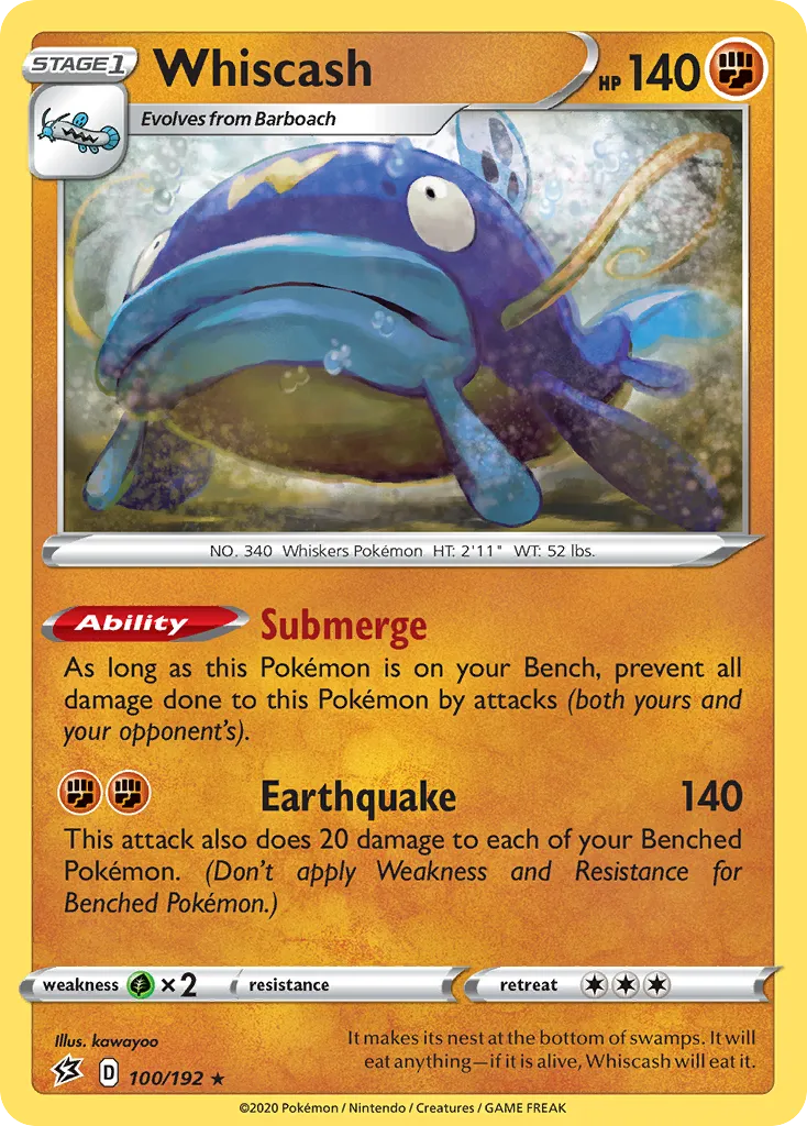 2020 Rebel Clash Whiscash Rare #100/192 Rare card image