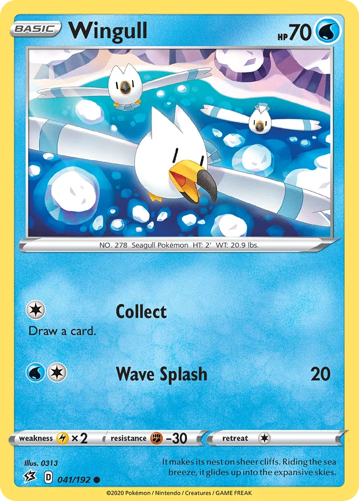 2020 Rebel Clash Wingull Common #041/192 Common card image