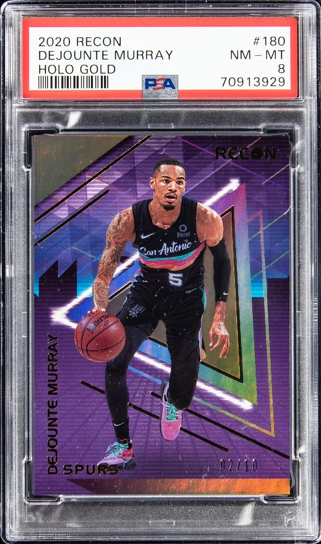 2020 Recon Dejounte Murray Holo Gold #180 card image