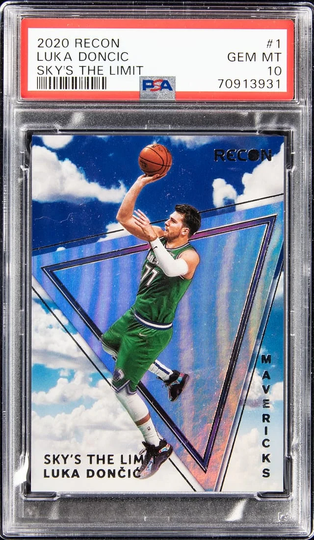 2020 Recon Luka Doncic Sky's The Limit #1 card image