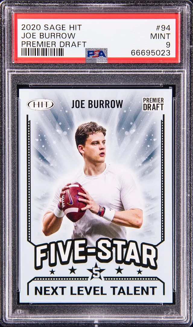 2020 Sage Hit Premier Draft Joe Burrow #94 card image